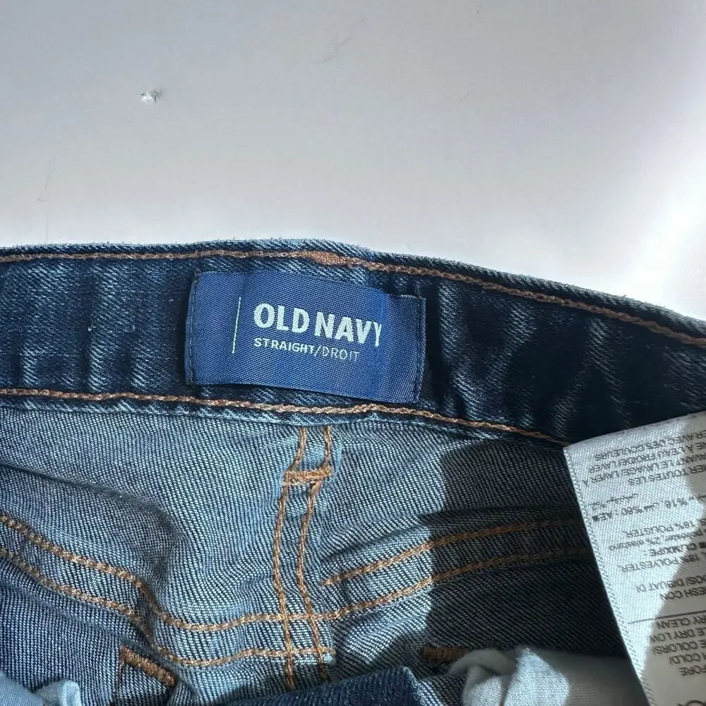 Old Navy Straight Detroit Jeans - Size 7 Slim - Worn